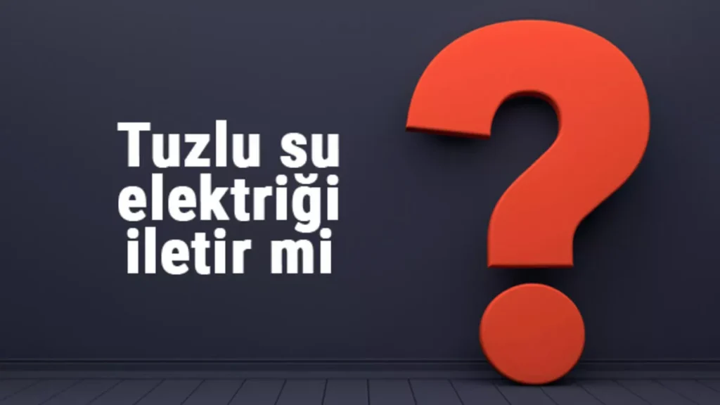 Tuzlu Su Elektriği İletir Mi?